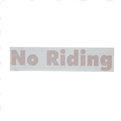 Picture of Decal - No Riding