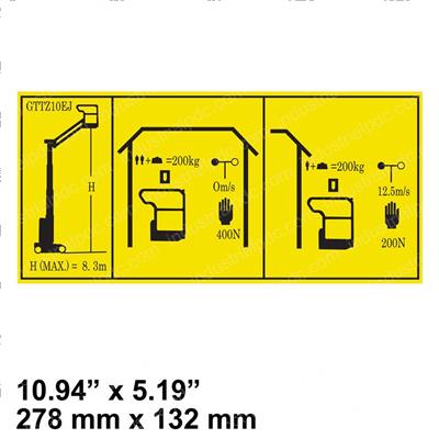 Picture of Decal - Use Conditions