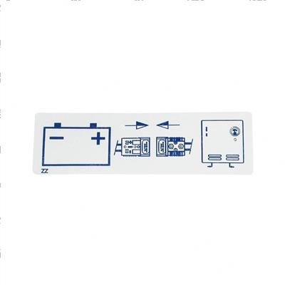 Picture of Decal - Batt Chg Connection