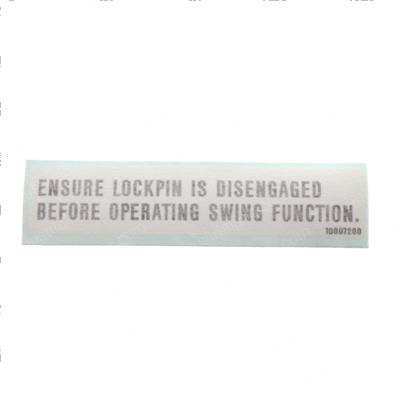 Picture of Decal-Disengage Lockpin