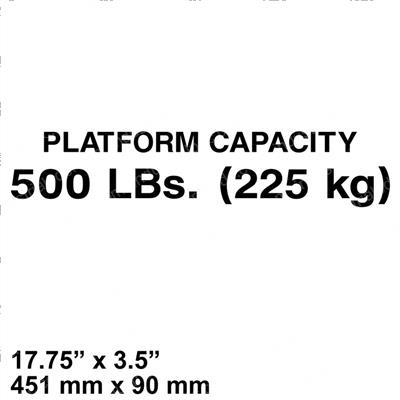 Picture of Decal - Pltfm Cap-500lb-Lg