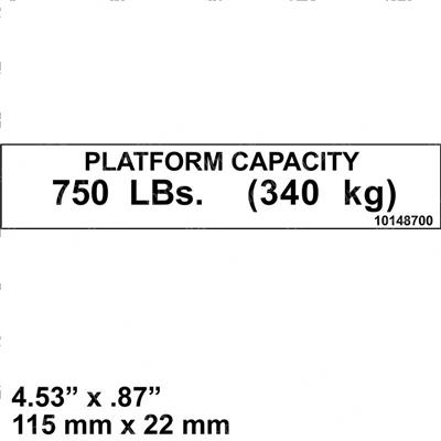 Picture of Decal-Pltfm Cap-750lb-Sm