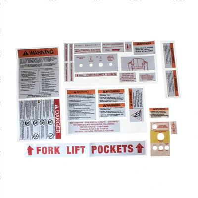 Picture of Decal Kit - Dyna Warning Info