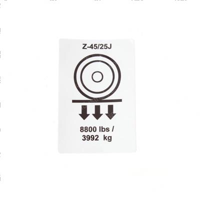 Picture of Decal Label Wheel Load Z4525j