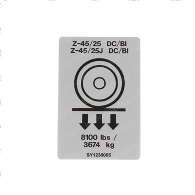 Picture of Decal - Wheel Load Z4525dc