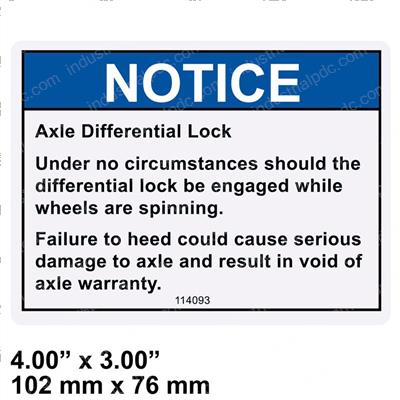 Picture of Decal Axle Differential Lo