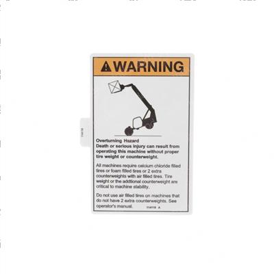 Picture of Decal Warn Overturning Haz