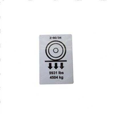 Picture of Decal Label Wheel Load Z60