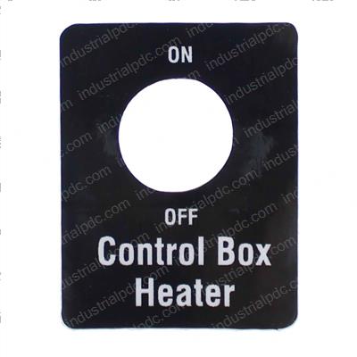 Picture of Decal-Option Control Box Heatr