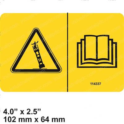 Picture of Decal - Tip Over Hazard