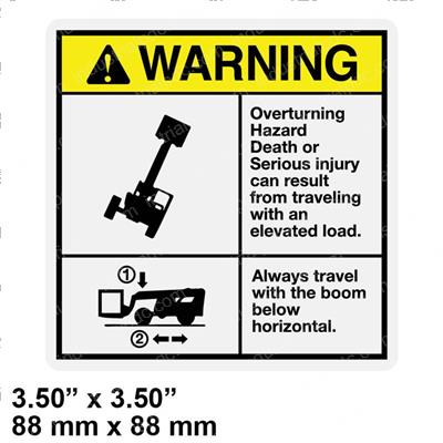 Picture of Decal-Overturning-Keep Load Lo