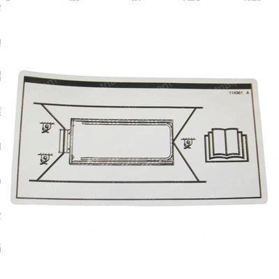 Picture of Decal - Tie Down Instructions