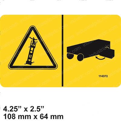 Picture of Decal - Tip Over Hazard