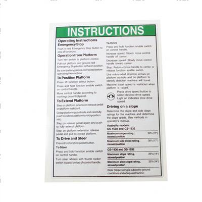 Picture of Decal - Instructions