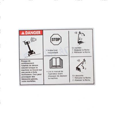Picture of Decal -  Danger Tipover Tilt