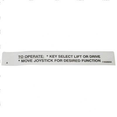 Picture of Decal - Operation