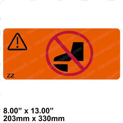 Picture of Decal - Warning No Step