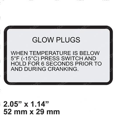 Picture of Decal Glow Plug Time