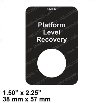 Picture of Decal Label Plat Lvlrecovery