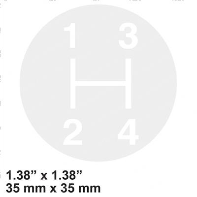 Picture of Decal - Gear Lever 4 Speed
