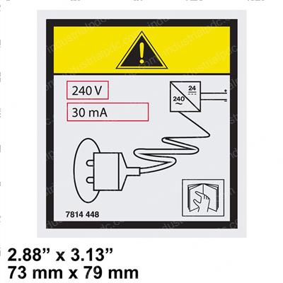 Picture of Decal - Rating 240 V 30