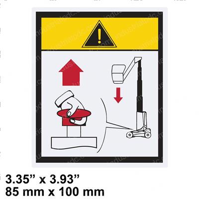 Picture of Decal - Emergency Lowering