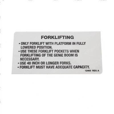 Picture of Decal Fork Lifting Boom