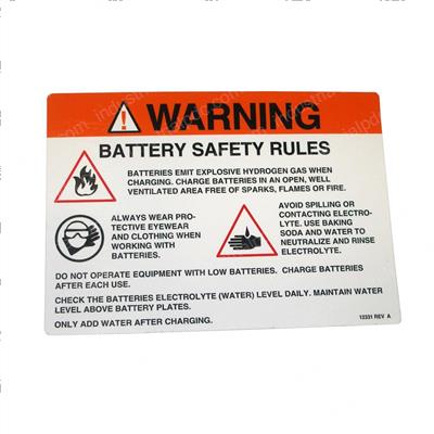 Picture of Decal Danger Battery Gasboom