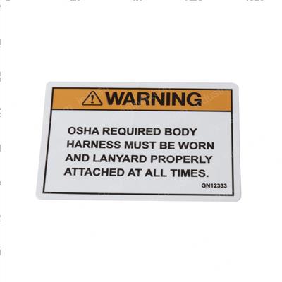 Picture of Decal Caution Body Belt Boom