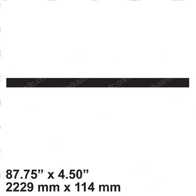 Picture of Decal Gray Vinyl Rect Shape