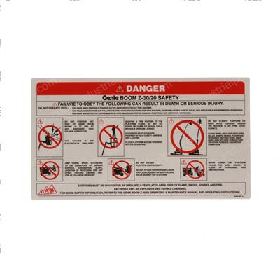 Picture of Decal Safety Rules Boom