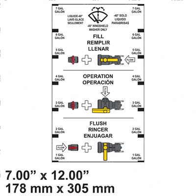 Picture of Decal - Fill/Flush/Flow