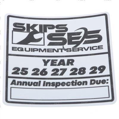 Picture of Decal - Skips Annual Inspectio