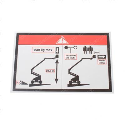Picture of Decal - Floor Height/Load Label
