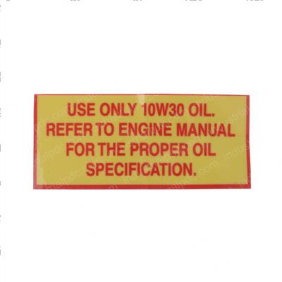 Picture of Decal - Motor Oil Spec