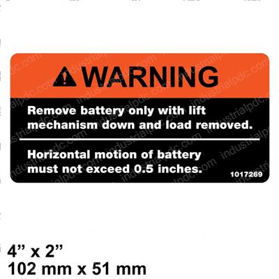Picture of Decal Battery Warning