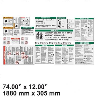 Picture of Decal Kit,s40,plat,wrd,ansi
