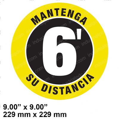 Picture of Decal - Please Keep Safe Dist