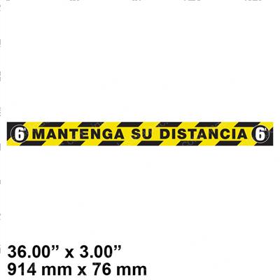 Picture of Decal - Safe Distance 6ft
