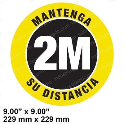 Picture of Decal - Safe Distance 2 Meters