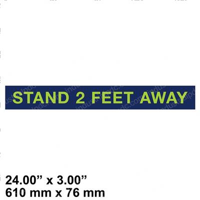 Picture of Decal - Stand 2 Feet Away 24x3