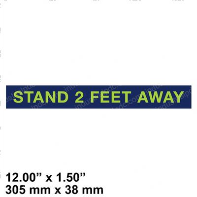 Picture of Decal Stand 2 Feet Away 12x1.5