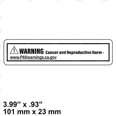 Picture of Decal - Warning