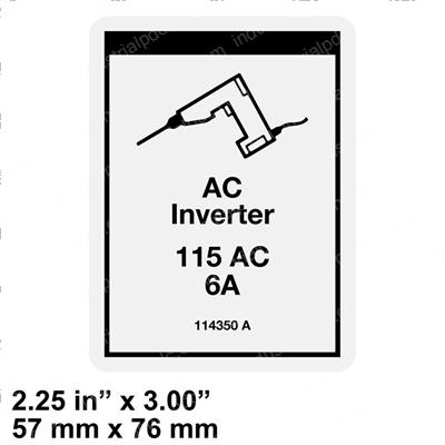 Picture of Decal-Ac Inverter Power-115v