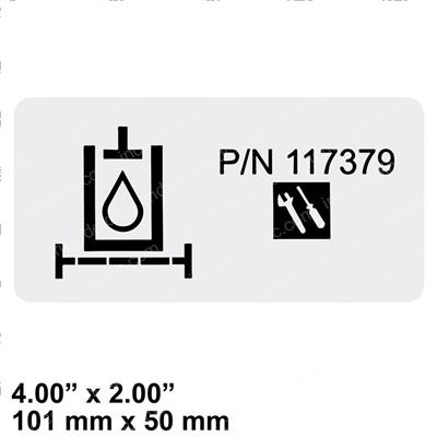 Picture of Decal Hydraulic Filter