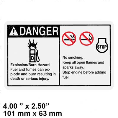 Picture of Decal Danger No Smoking