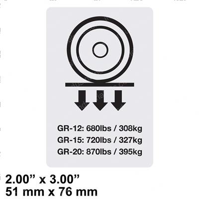 Picture of Decal-Wheel Load-Gr/Grc