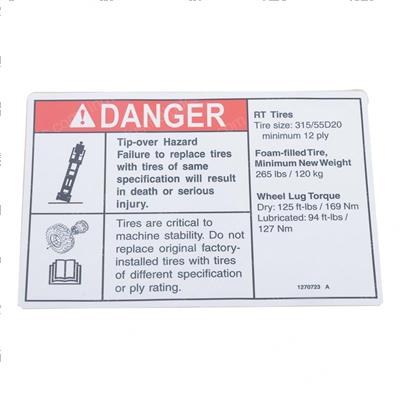 Picture of Decaldangertipfoam Tiresrt90