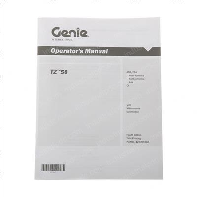 Picture of Tz50 Operator Manual