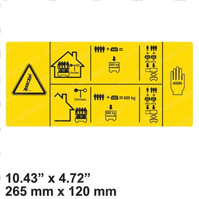 Picture of Decal - Danger Max Cap/Man Frc